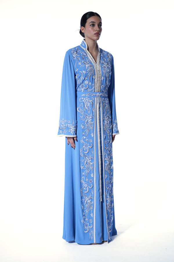 Blue Moroccan Kaftan – ELM M 612 – Product view 1