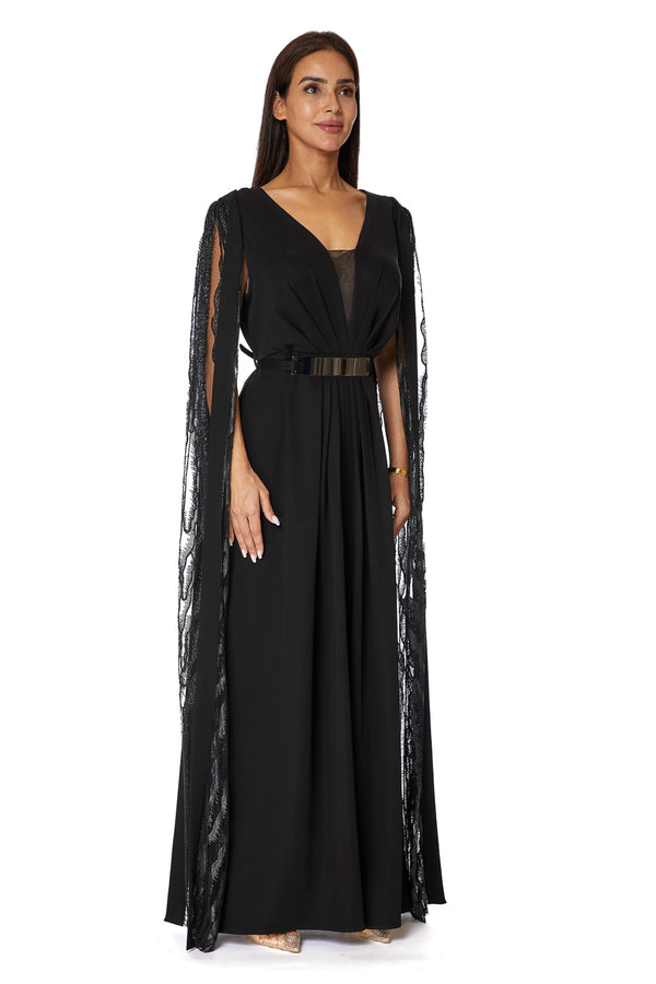 Black Women's Dress – ELM D 348 – Product view 1