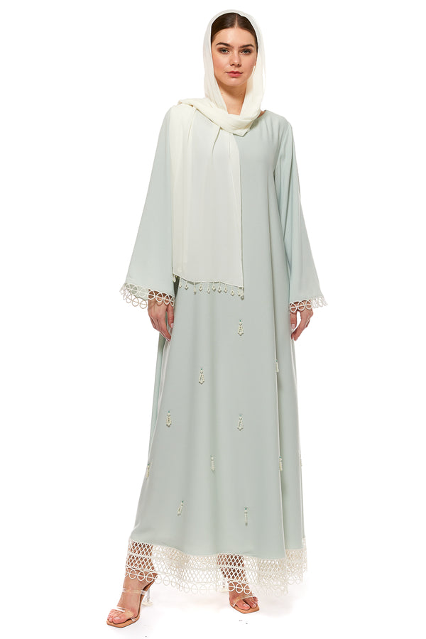 Light Green Jalabiya – ELM J 456 – Product view 1