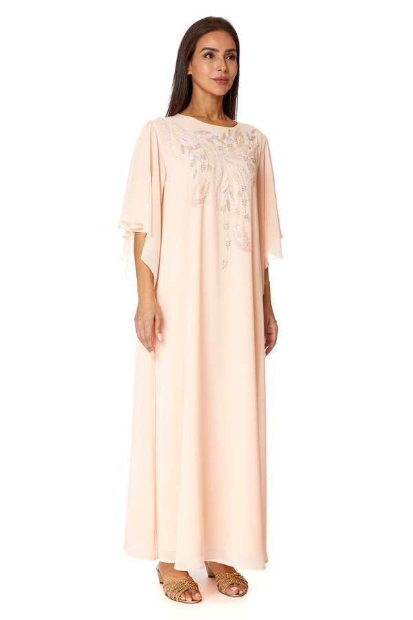 Peach Jalabiya – ELM J 489 – Product view 1