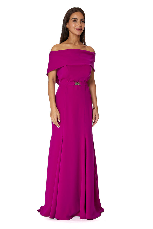 Dark Purple Women's Dress – ELM D 351 – Product view 1