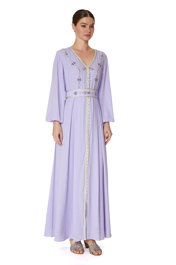 Violet Moroccan Kaftan – ELM M 603 – Product view 1