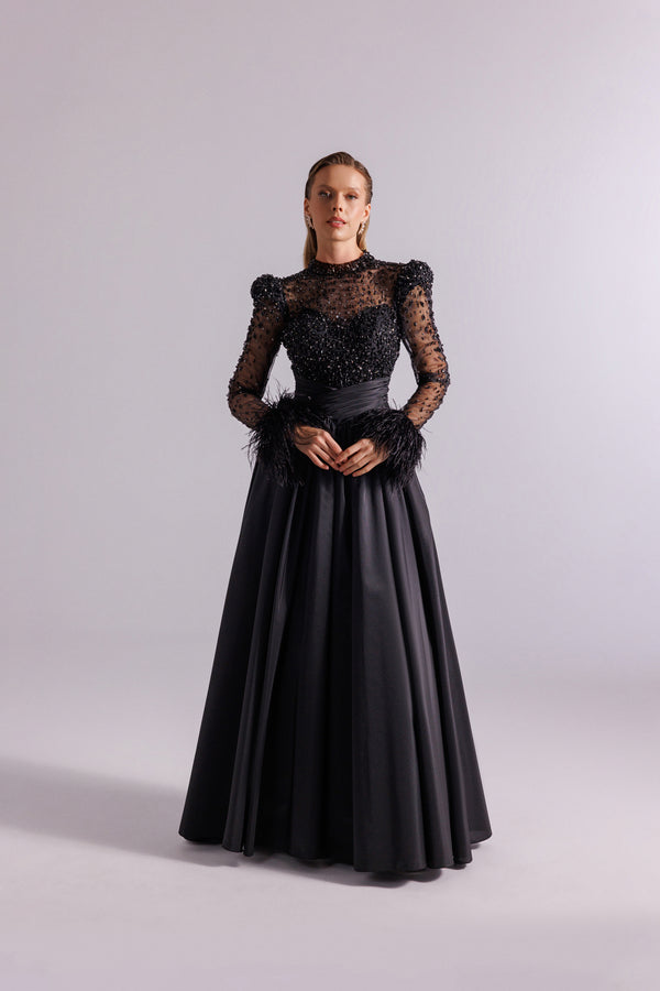 Black Women's Dress – ELM D 25100 – Product view 1