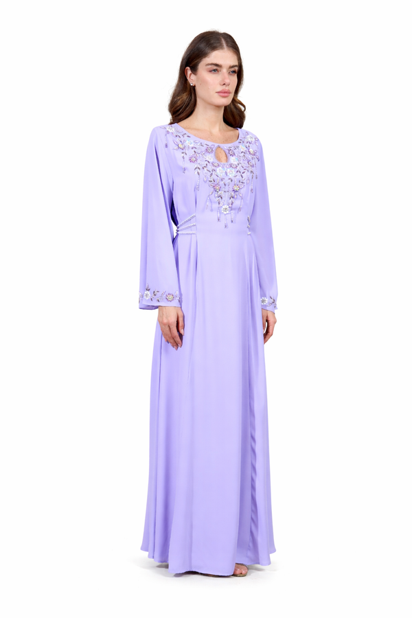 Light Pastel Purple Jalabiya – ELM J 585 – Product view 1