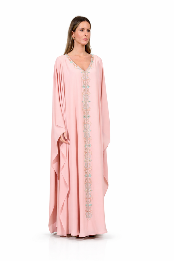 Light Pastel Pink Jalabiya – ELM J 586 – Product view 1