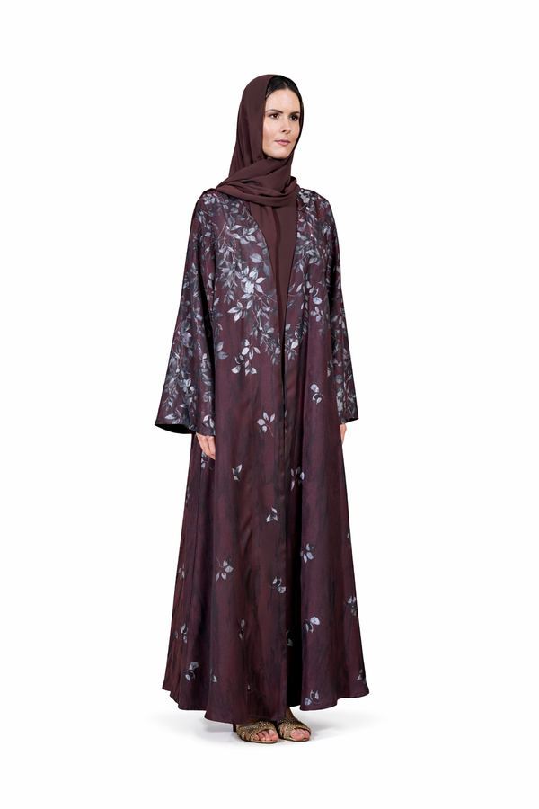 Maroon Abaya – ELM A 772 – Product view 1