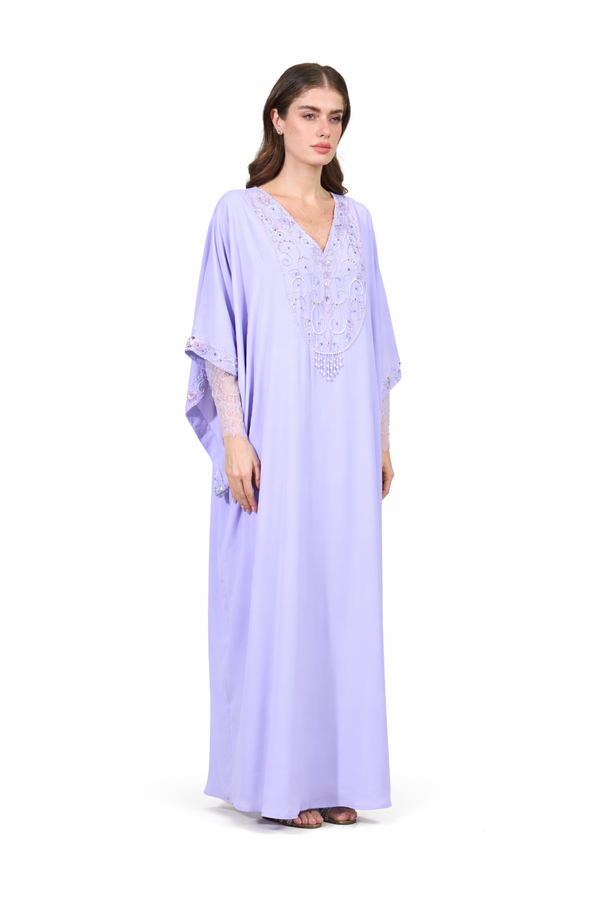 Light Pastel Purple Jalabiya – ELM J 599 – Product view 1