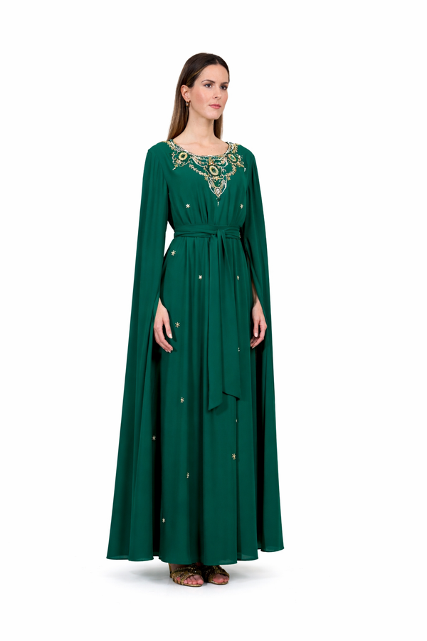Emerald Green Jalabiya – ELM J 603 – Product view 1