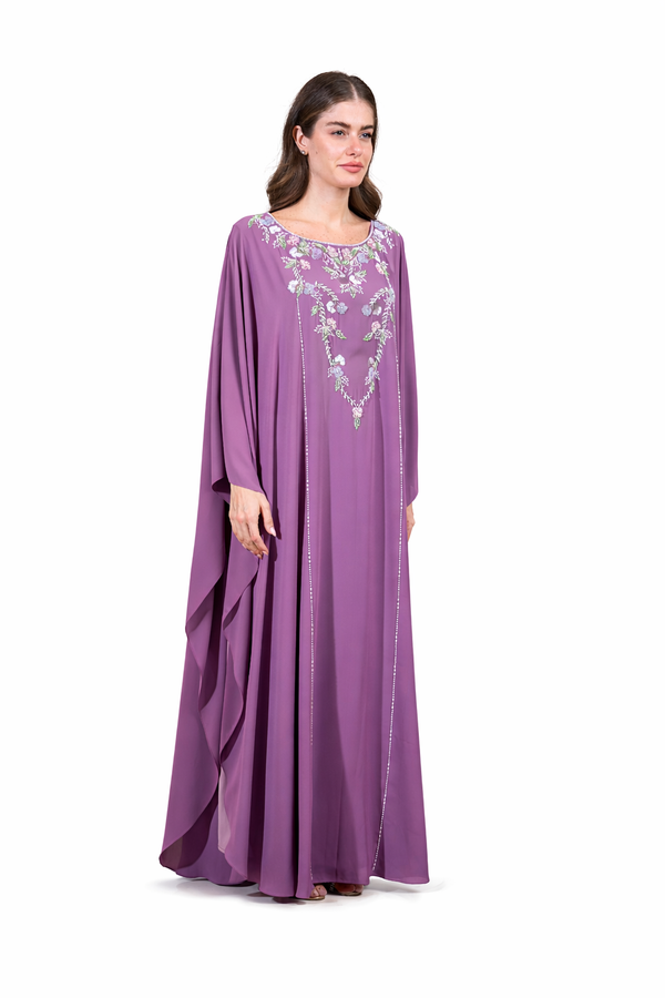 Light Pastel Purple Jalabiya – ELM J 604 – Product view 1