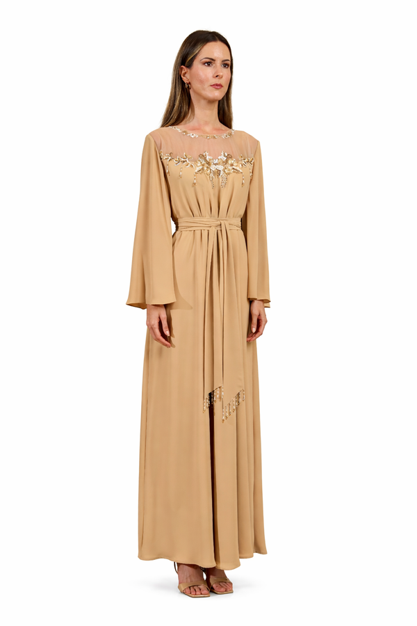 Beige Jalabiya – ELM J 571 – Product view 1
