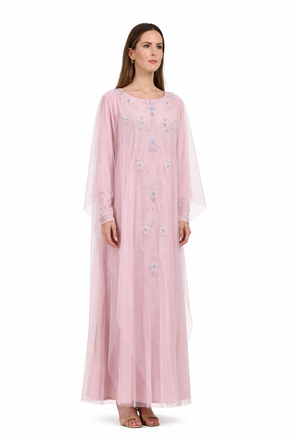 Light Pastel Pink Jalabiya – ELM J 572 – Product view 1
