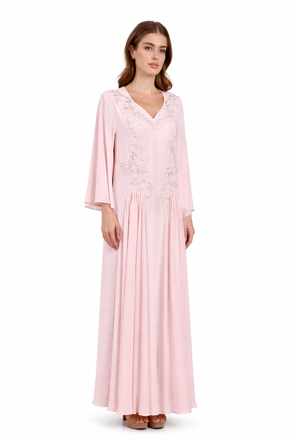 Light Pastel Pink Jalabiya – ELM J 579 – Product view 1