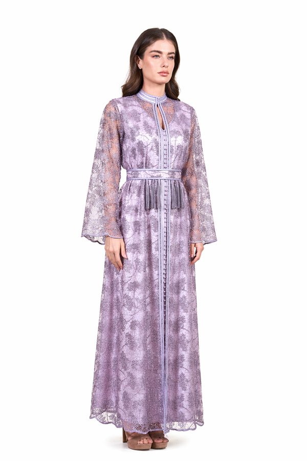 Purple Moroccan Kaftan – ELM M 668 – Product view 1