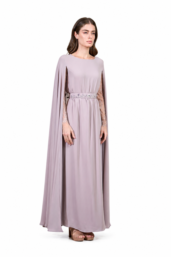 Beige Women's Dress – ELM D 426 – Product view 1