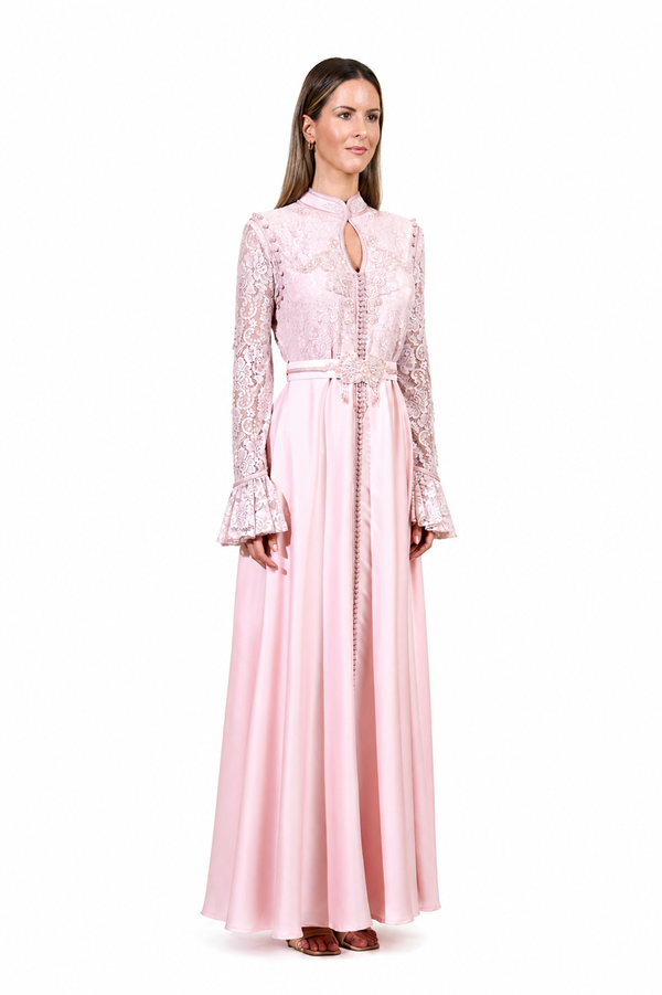 Pink Moroccan Kaftan – ELM M 655 – Product view 1