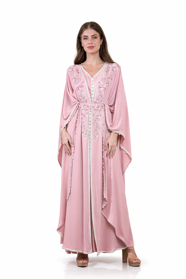 Pink Moroccan Kaftan – ELM M 640 – Product view 1