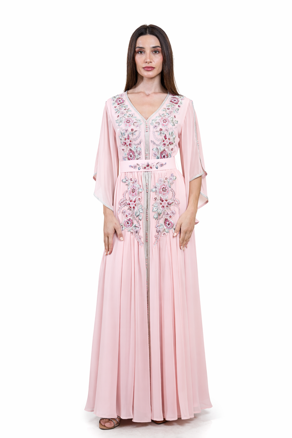 Pink Moroccan Kaftan – ELM M 643 – Product view 1