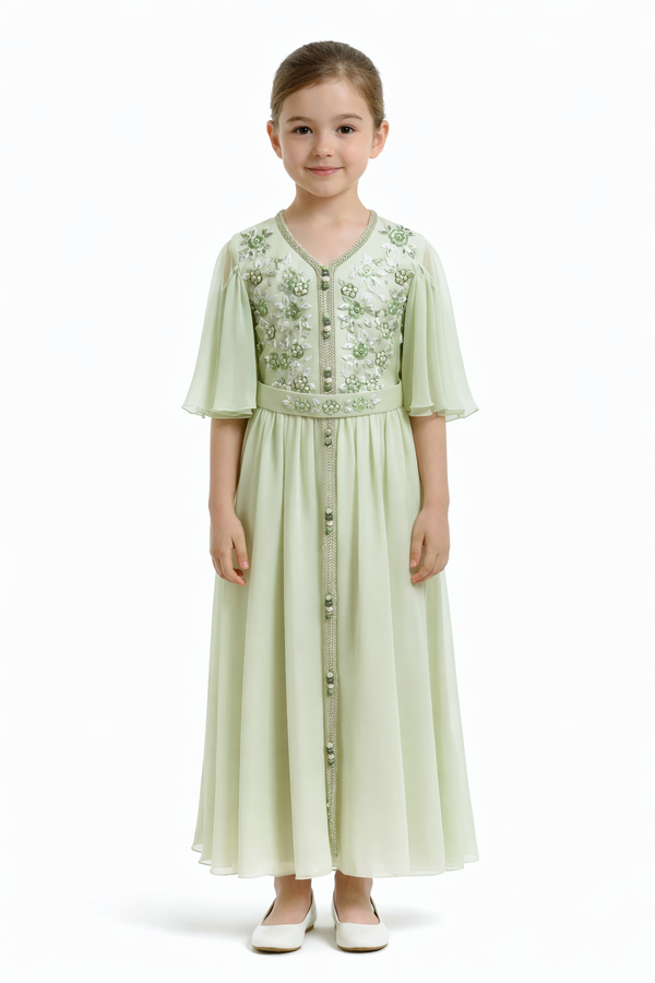 Appel Green Girls' Dress – ELM-KM 10 – Product view 1