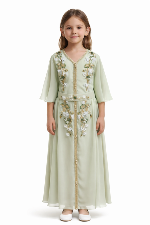 Off White Girls' Dress – ELM-KM 16 – Product view 1