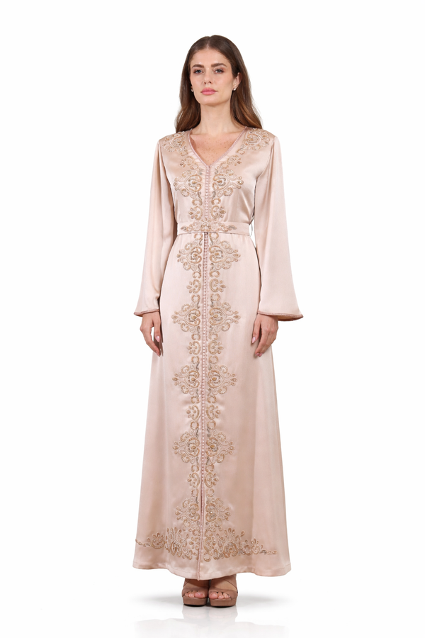 Off White Moroccan Kaftan – ELM M 652 – Product view 1