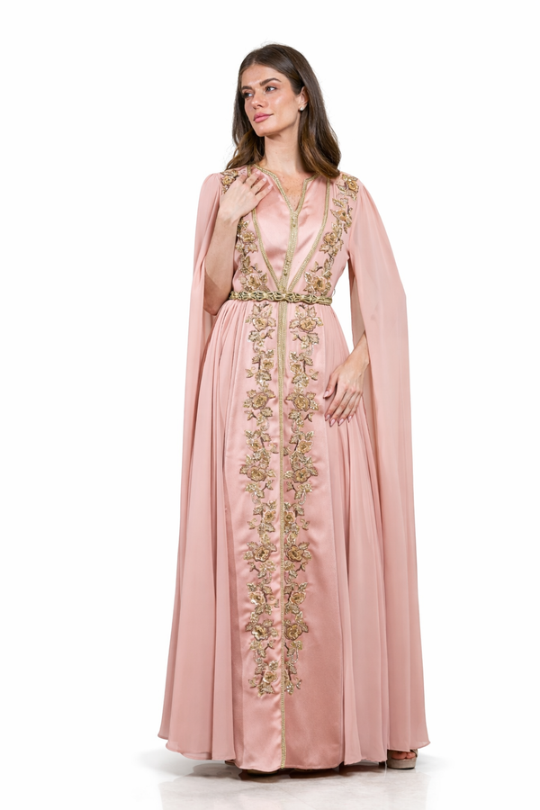 Peach Moroccan Kaftan – ELM M 650 – Product view 1