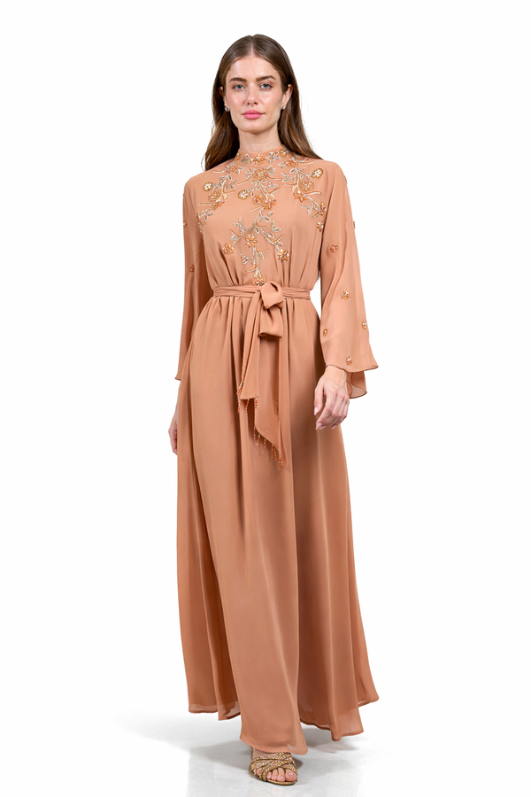 Dark Peach Jalabiya – ELM J 574 – Product view 1
