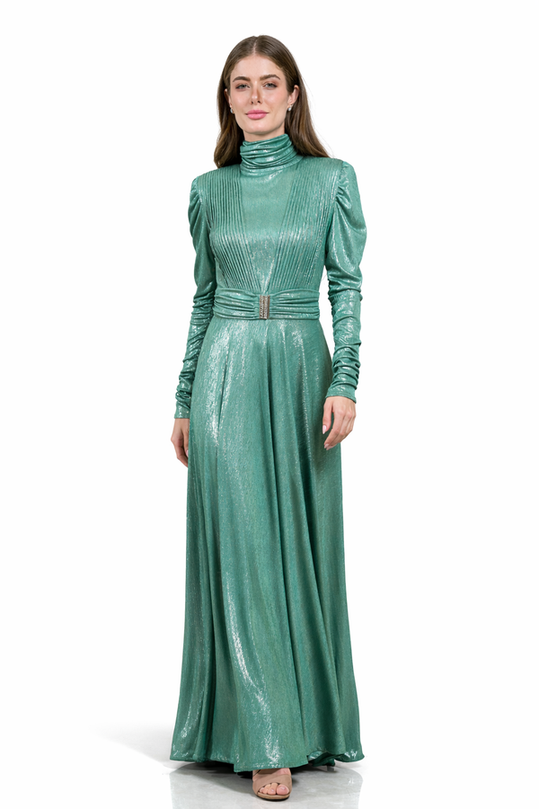 Green Women's Dress – ELM D 419 – Product view 1