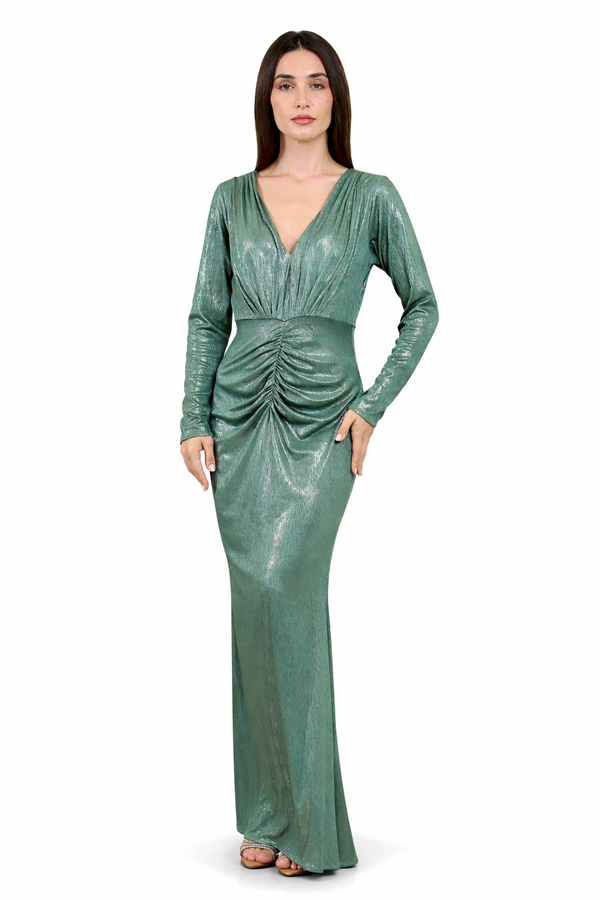 Dark Green Women's Dress – ELM D 423 – Product view 1