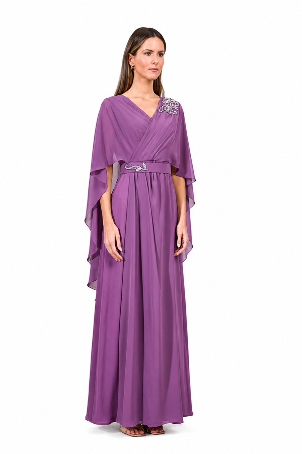Purple Women's Dress – ELM D 412 – Product view 1