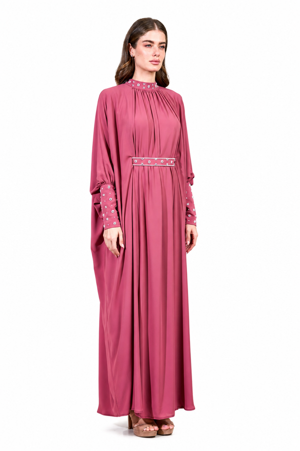 Dark Pink Jalabiya – ELM J 601 – Product view 1