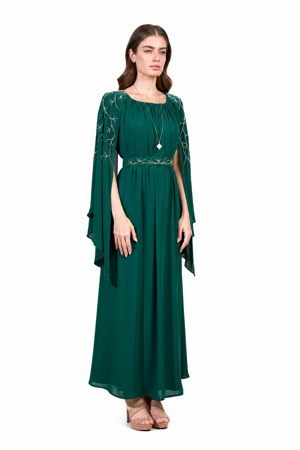 Emerald Green Women's Dress – ELM D 408 – Product view 1