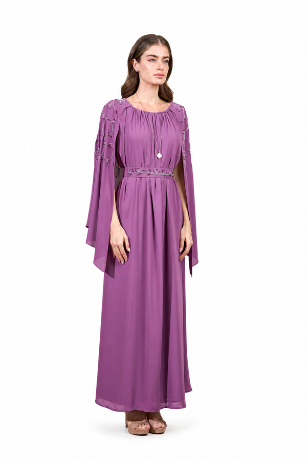 Purple Women's Dress – ELM D 408 – Product view 1