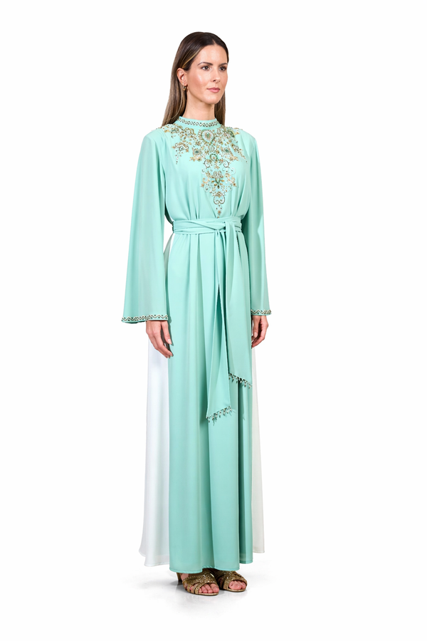 Pastel Green Jalabiya – ELM J 597 – Product view 1