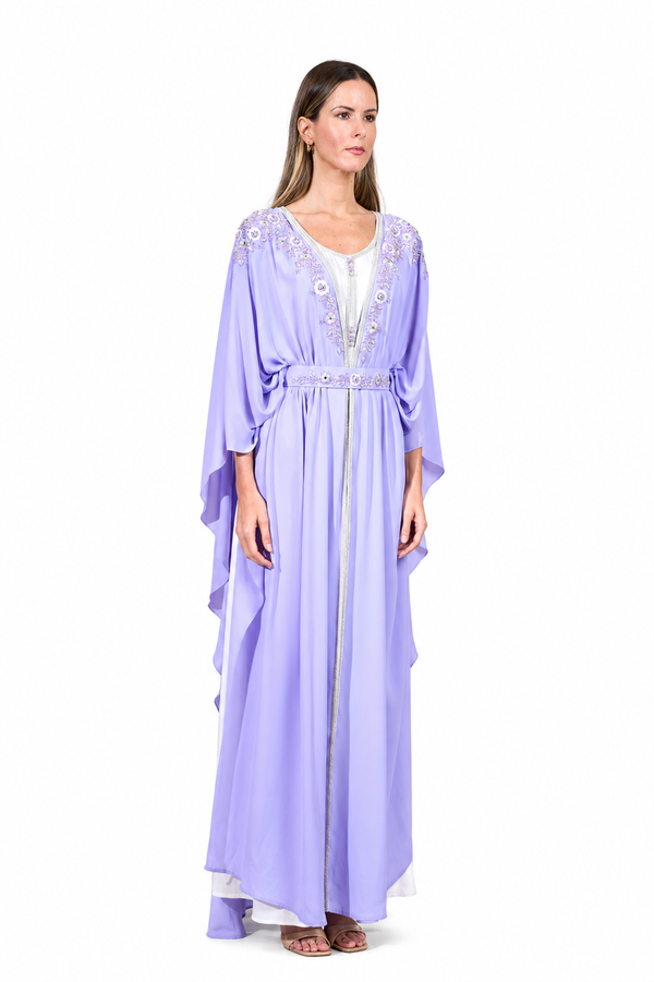 Purple Moroccan Kaftan – ELM M 662 – Product view 1