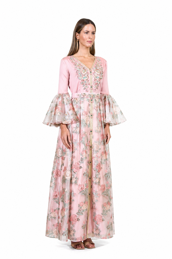 Pink Moroccan Kaftan – ELM M 666 – Product view 1