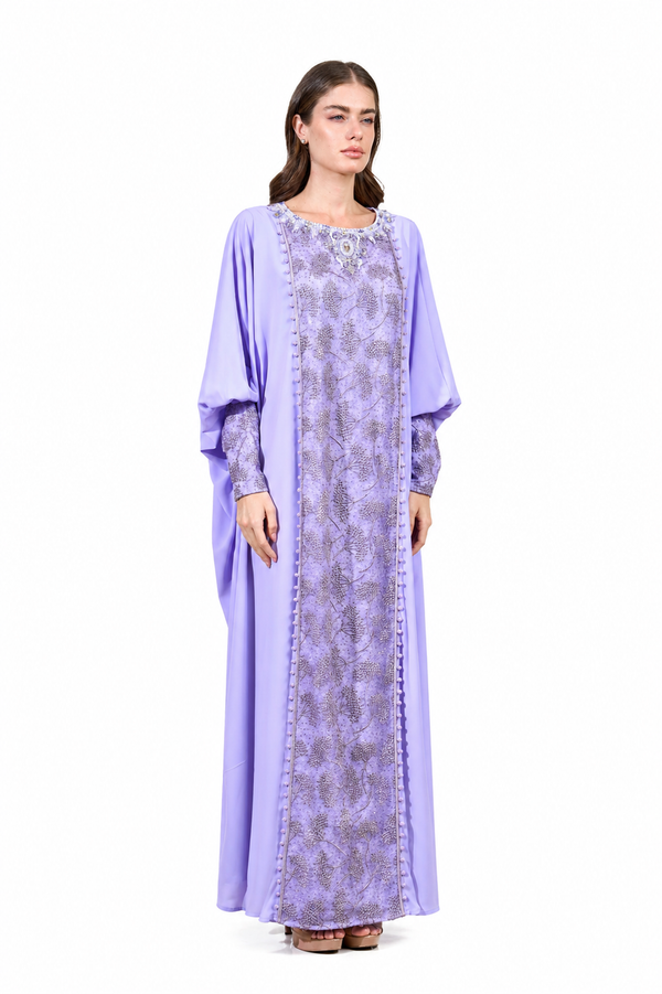 Purple Moroccan Kaftan – ELM M 669 – Product view 1