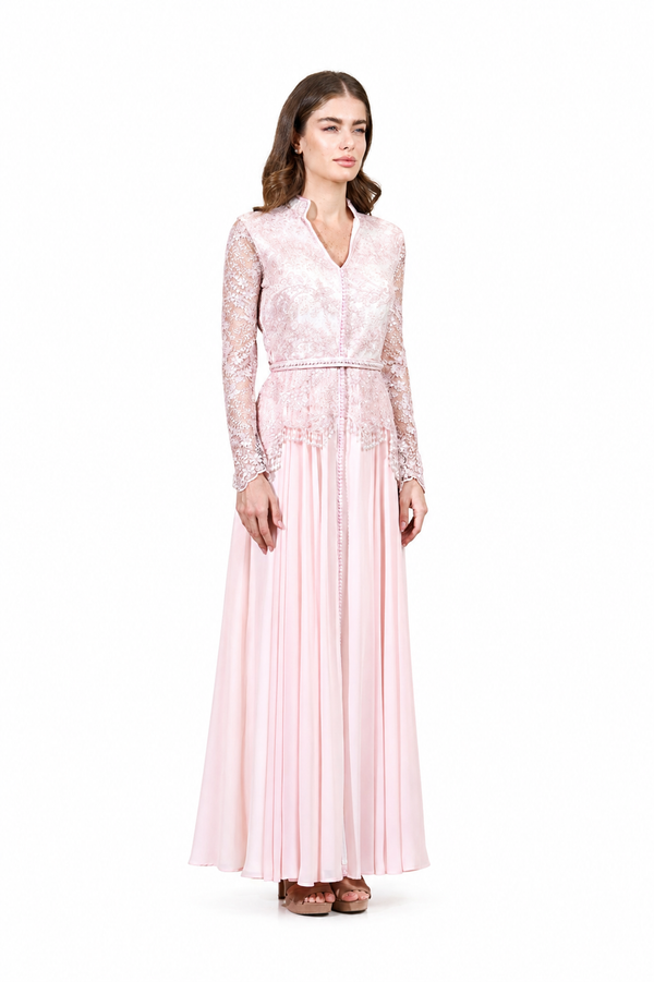 Pink Moroccan Kaftan – ELM M 667 – Product view 1