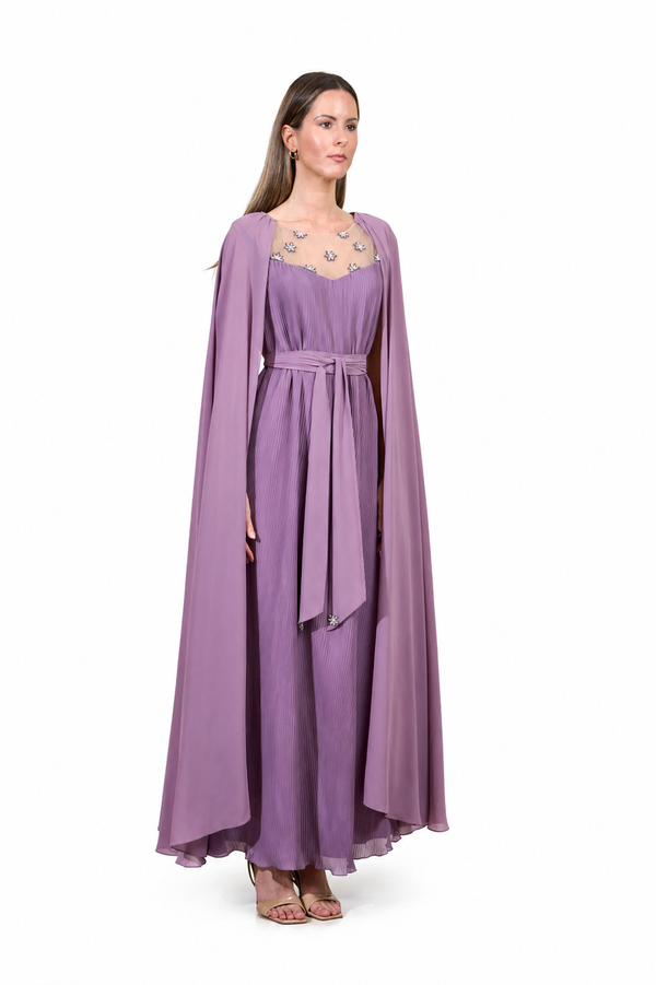 Purple Women's Dress – ELM D 425 – Product view 1