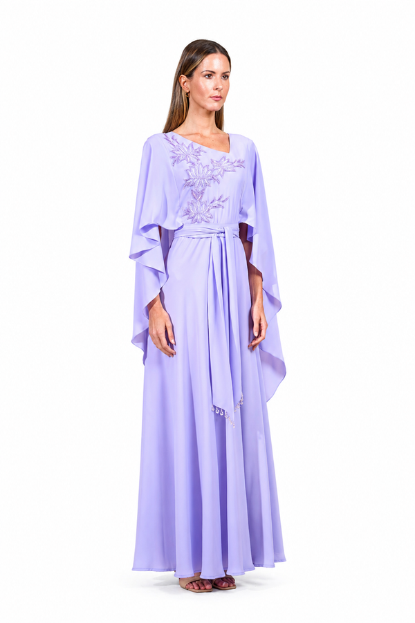 Purple Women's Dress – ELM D 424 – Product view 1
