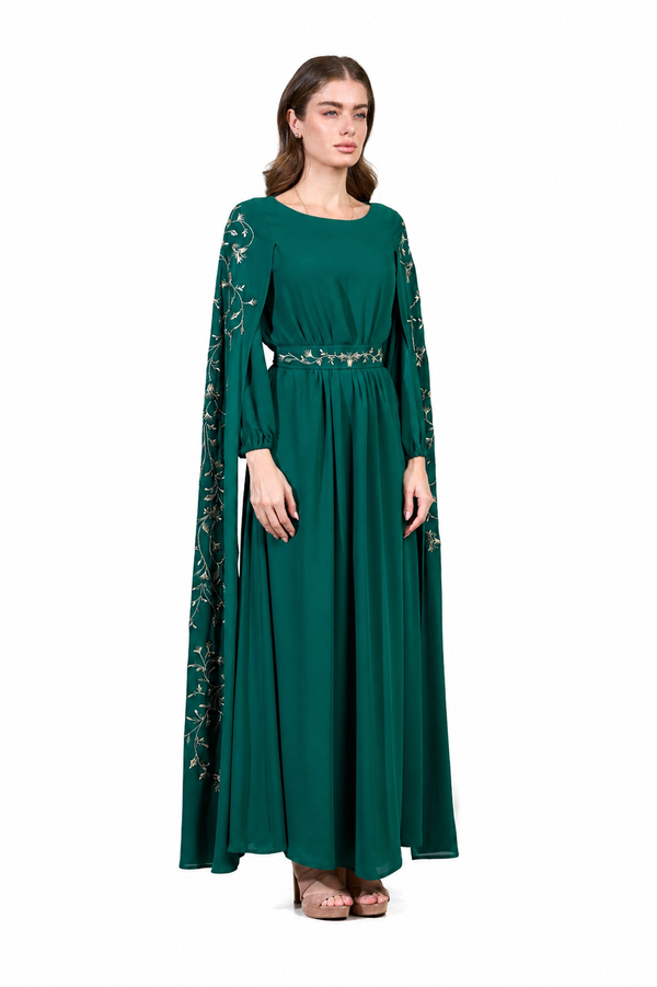 Green Women's Dress – ELM D 405 – Product view 1