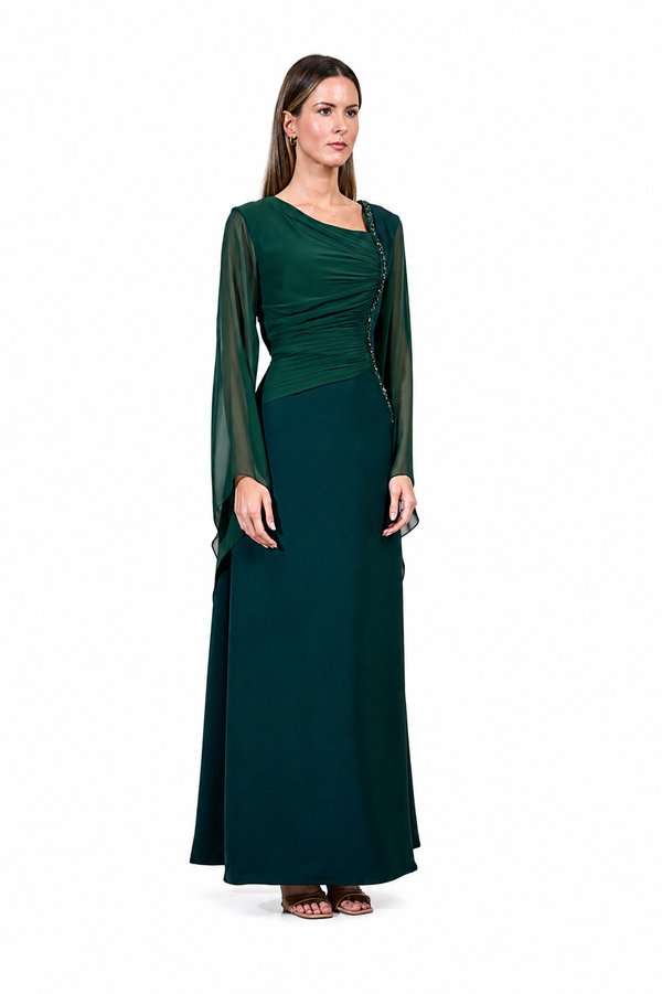 Dark Green Women's Dress – ELM D 417 – Product view 1