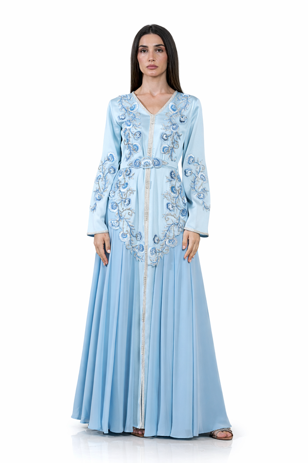 Blue Moroccan Kaftan – ELM M 639 – Product view 1