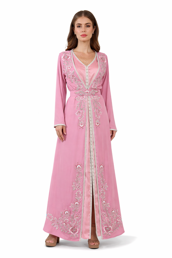 Pink Moroccan Kaftan – ELM M 647 – Product view 1