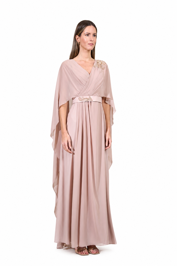 Beige Women's Dress – ELM D 412 – Product view 1