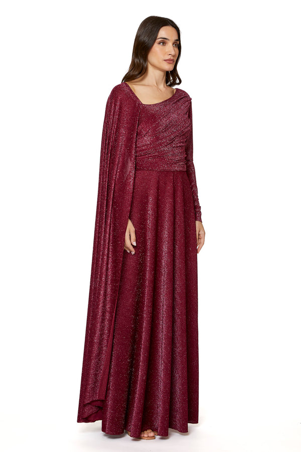 Maroon Women's Dress – ELM D 378 – Product view 1