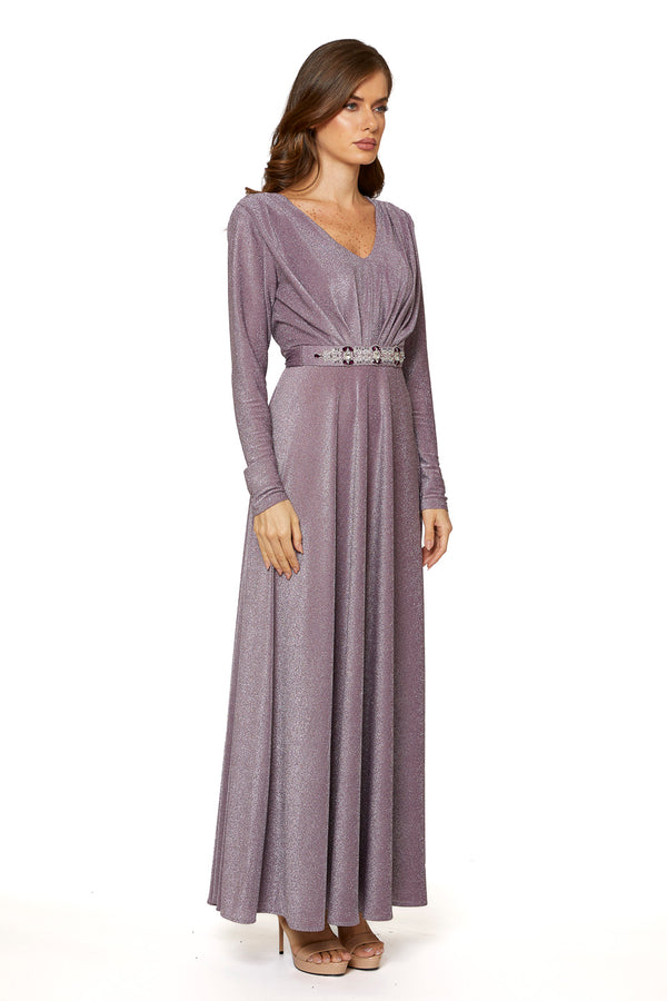 Purple Women's Dress – ELM D 381 – Product view 1