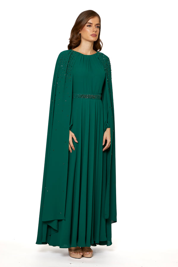 Green Women's Dress – ELM D 383 – Product view 1