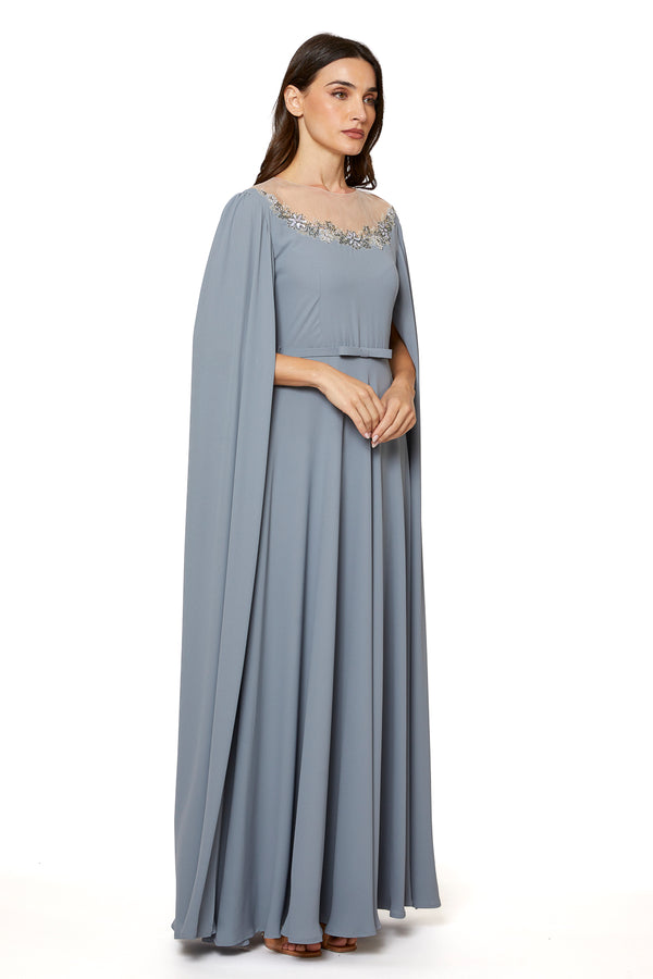 Blue Women's Dress – ELM D 386 – Product view 1