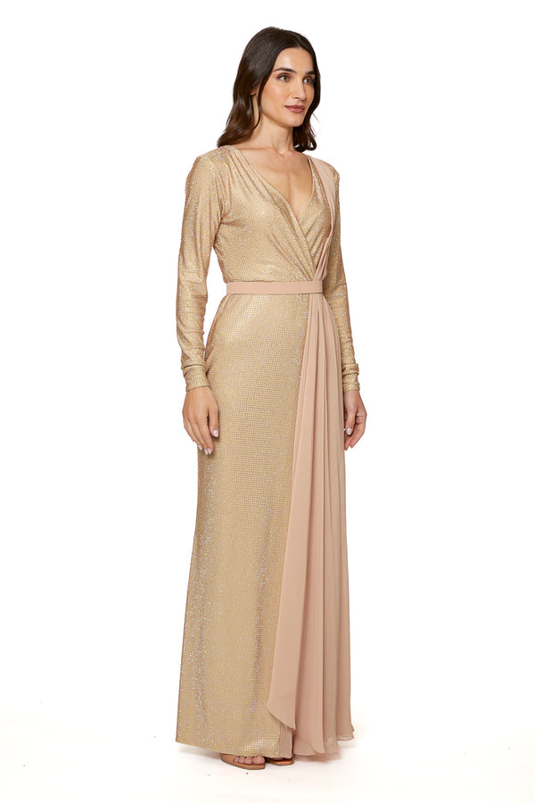 Gold Women's Dress – ELM D 388 – Product view 1