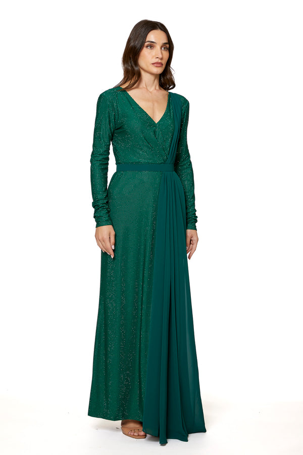 Green Women's Dress – ELM D 388 – Product view 1